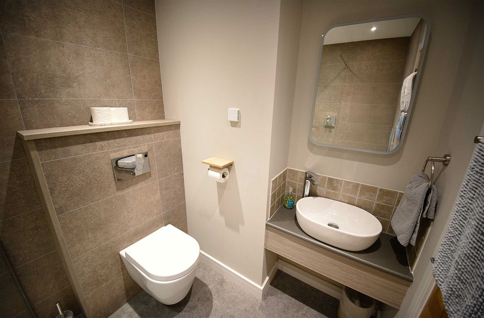 Scorr House self catering accommodation apartments contain modern shower rooms