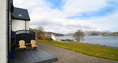 Scorr House self catering accommodation with sea views on the Isle of Skye