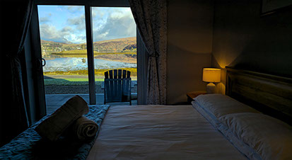 Scorr House self catering accommodation near Portree offers sea views of the Isle of Skye